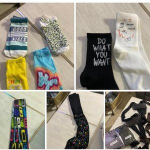 fishnet beaded stocking, tights, socks